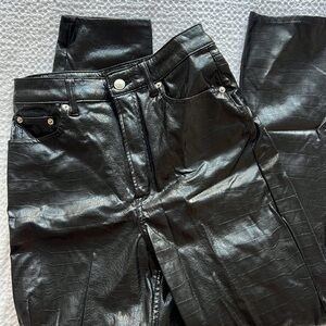 H&M faux leather pant